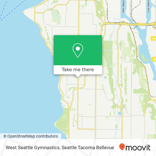 Mapa de West Seattle Gymnastics