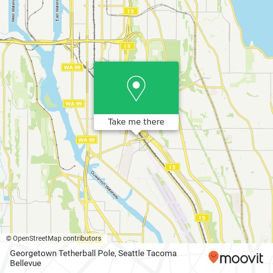 Mapa de Georgetown Tetherball Pole