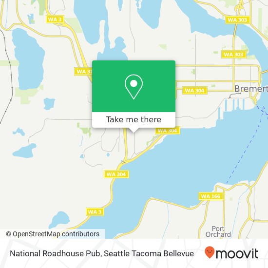 Mapa de National Roadhouse Pub