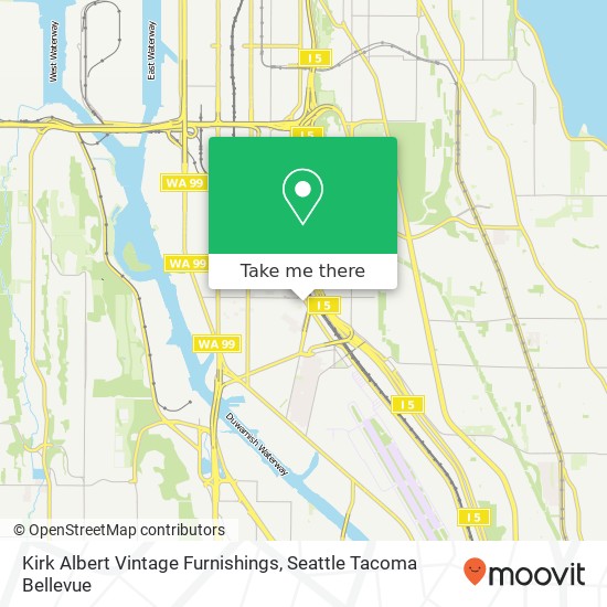 Kirk Albert Vintage Furnishings map