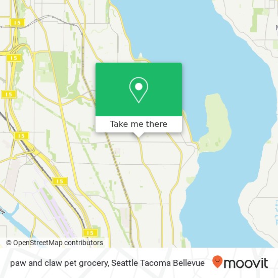 paw and claw pet grocery map