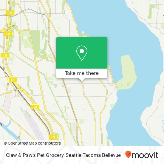 Mapa de Claw & Paw's Pet Grocery