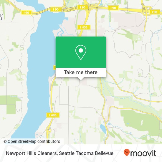 Mapa de Newport Hills Cleaners