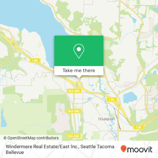 Windermere Real Estate / East Inc. map