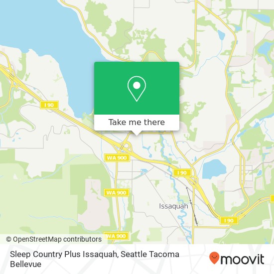 Sleep Country Plus Issaquah map