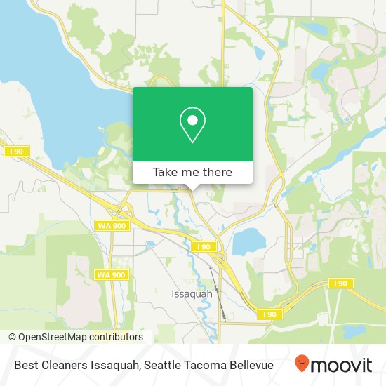Best Cleaners Issaquah map