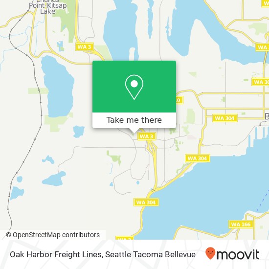 Mapa de Oak Harbor Freight Lines