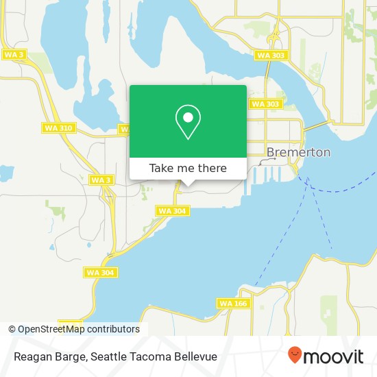 Reagan Barge map