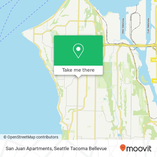 San Juan Apartments map