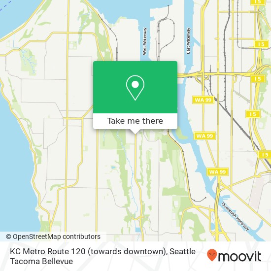 KC Metro Route 120 (towards downtown) map