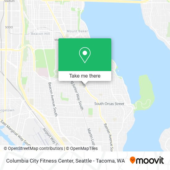 Mapa de Columbia City Fitness Center