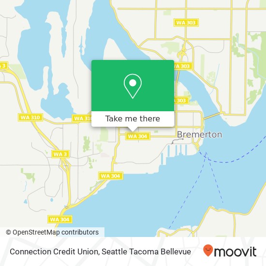 Mapa de Connection Credit Union