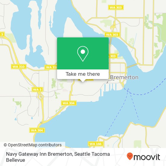 Navy Gateway Inn Bremerton map