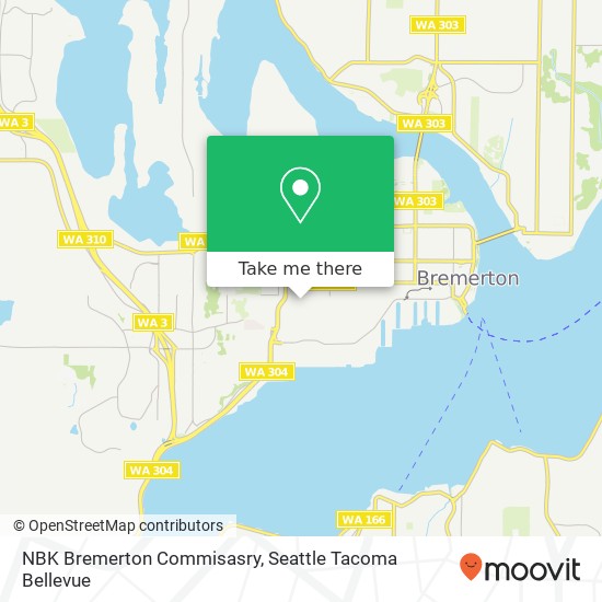 NBK Bremerton Commisasry map