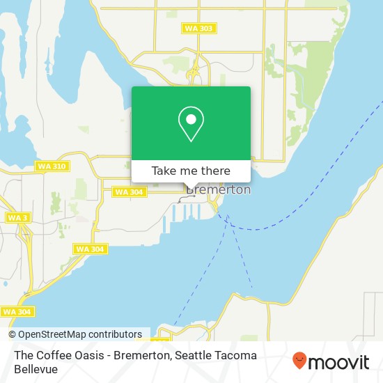 The Coffee Oasis - Bremerton map