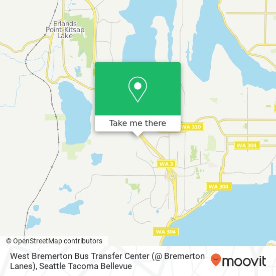 Mapa de West Bremerton Bus Transfer Center (@ Bremerton Lanes)