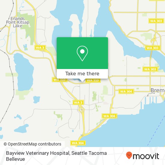 Mapa de Bayview Veterinary Hospital