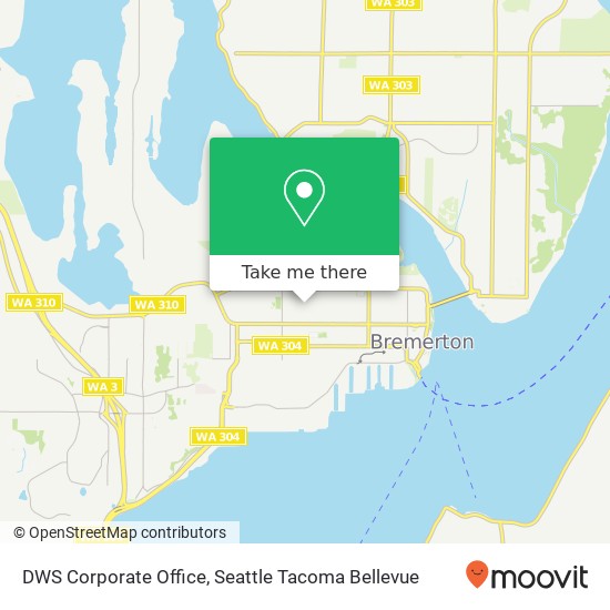 Mapa de DWS Corporate Office