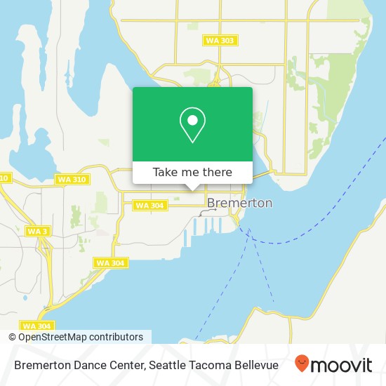 Bremerton Dance Center map