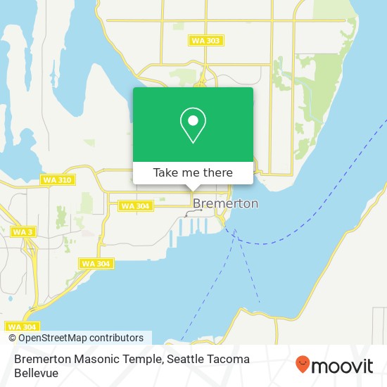 Bremerton Masonic Temple map