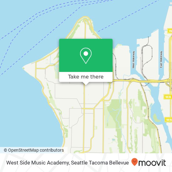 Mapa de West Side Music Academy