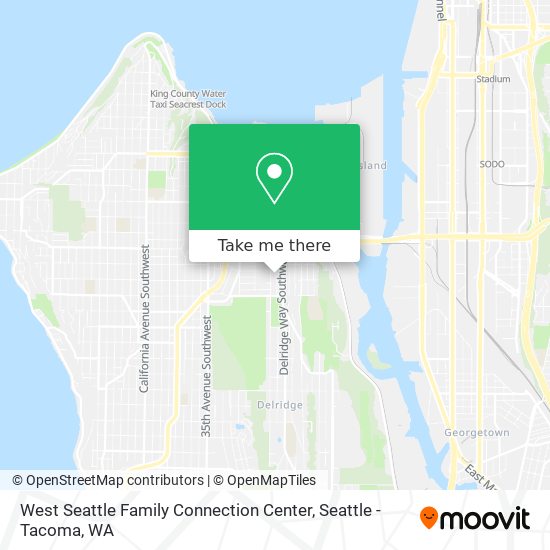 West Seattle Family Connection Center map