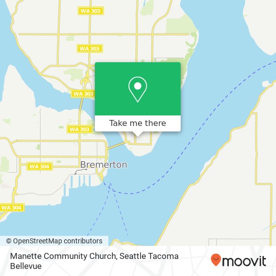 Manette Community Church map