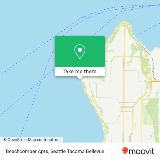 Beachcomber Apts map