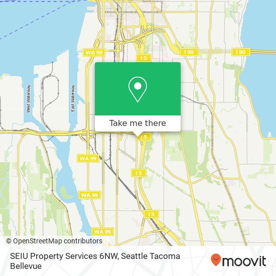 Mapa de SEIU Property Services 6NW