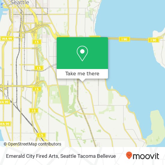 Mapa de Emerald City Fired Arts