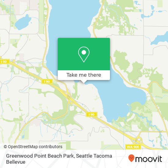 Mapa de Greenwood Point Beach Park