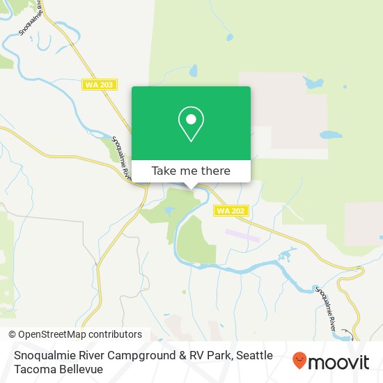 Mapa de Snoqualmie River Campground & RV Park