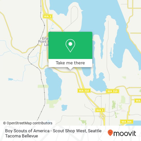 Mapa de Boy Scouts of America - Scout Shop West