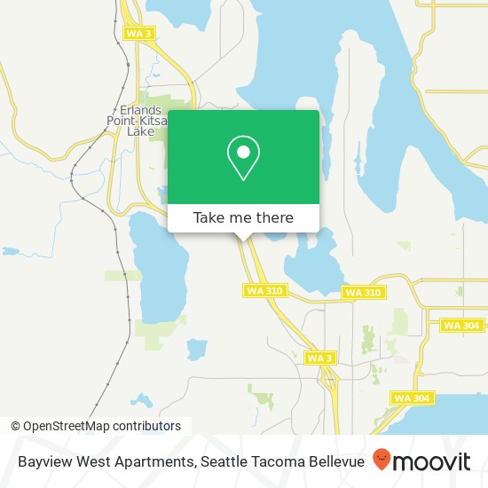 Bayview West Apartments map