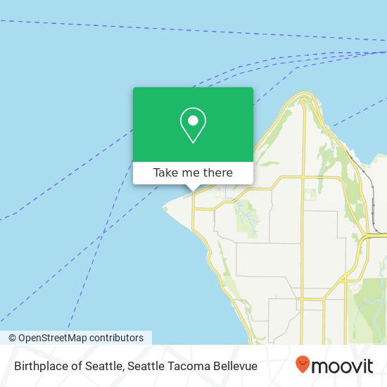 Birthplace of Seattle map