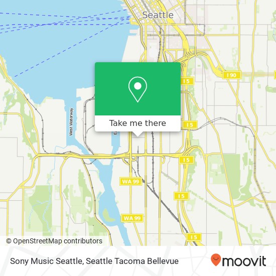 Sony Music Seattle map