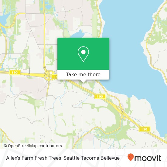 Mapa de Allen's Farm Fresh Trees