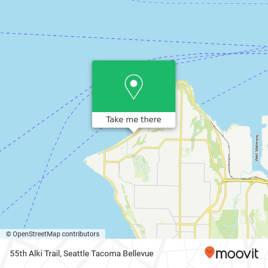 55th Alki Trail map