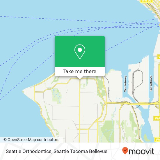 Mapa de Seattle Orthodontics