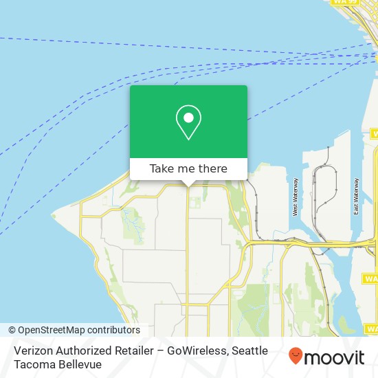 Mapa de Verizon Authorized Retailer – GoWireless