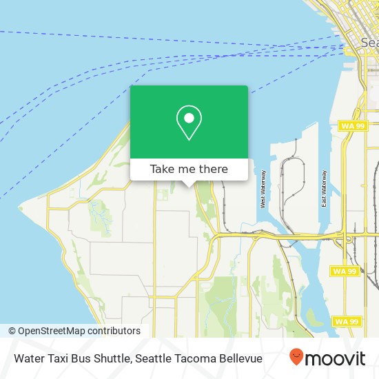 Mapa de Water Taxi Bus Shuttle