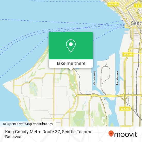 King County Metro Route 37 map