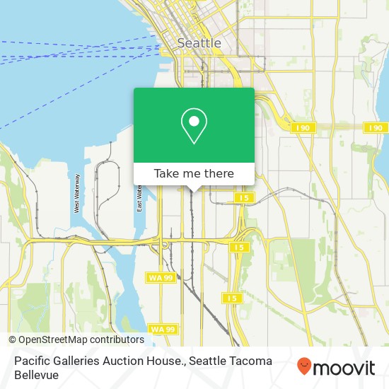 Pacific Galleries Auction House. map