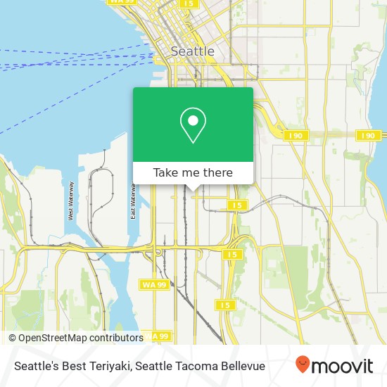 Mapa de Seattle's Best Teriyaki