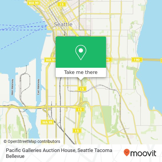 Mapa de Pacific Galleries Auction House