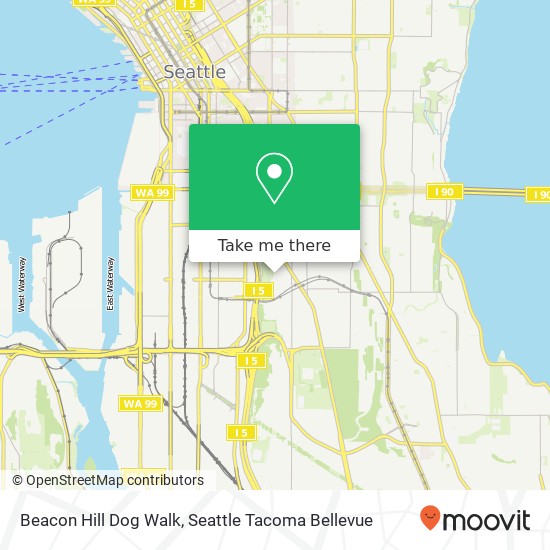 Beacon Hill Dog Walk map