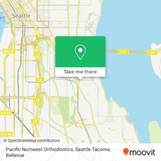 Pacific Nortwest Orthodontics map