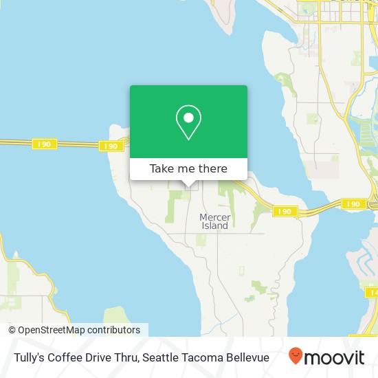 Mapa de Tully's Coffee Drive Thru