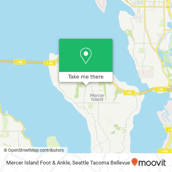 Mercer Island Foot & Ankle map