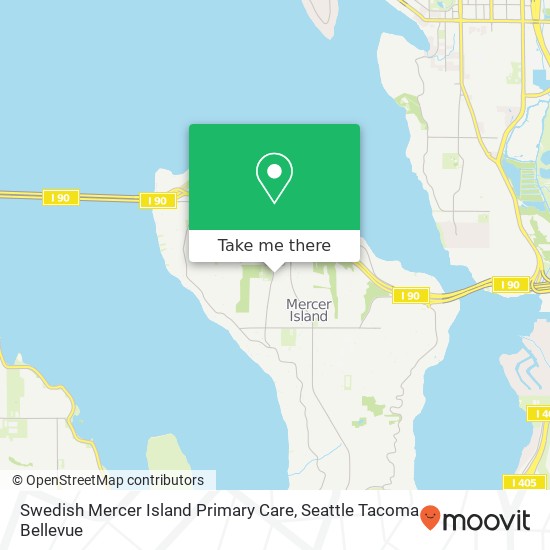 Mapa de Swedish Mercer Island Primary Care